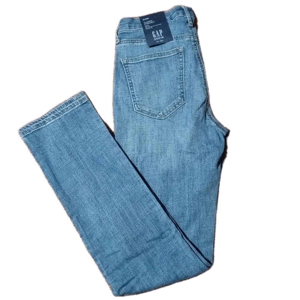 GAP Blue Straight Leg Jeans Classic Denim 8/29R